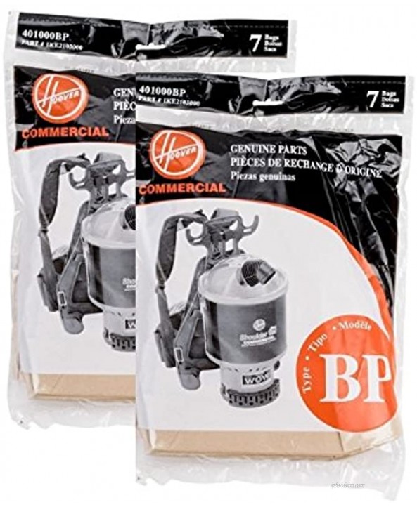 Hoover Shoulder Vac and Back Pack Type Bp Bags Part # 401000bp 1ke2103000 14 Bags
