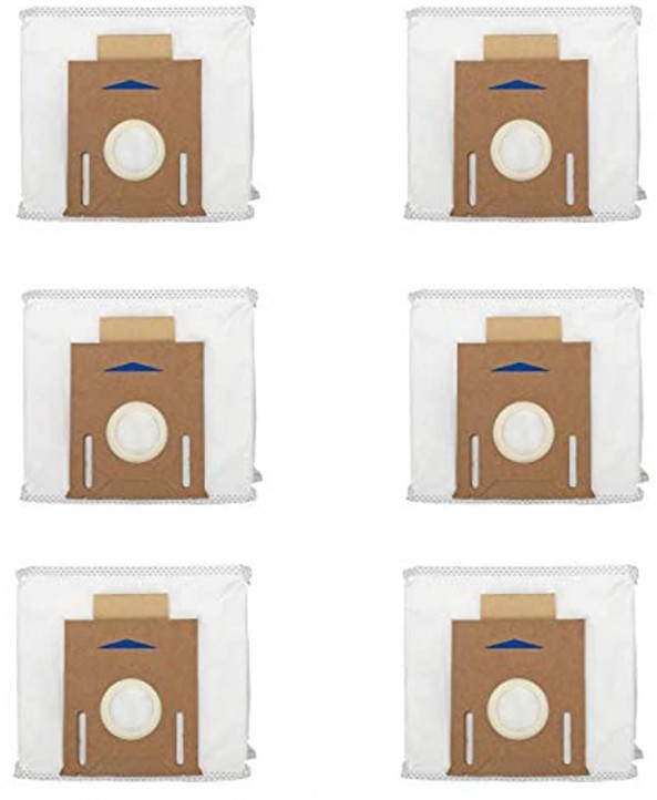 MATFORCA 6 Pack Vacuum Bags for Ecovacs DEEBOT OZMO T8 Series AIVI T8 Max N8 Pro Plus N8 Pro Robot Vacuum Fit for Yeedi Vac Station