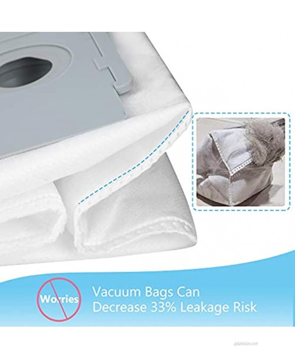Miezia Vacuum Bags Automatic Dirt Disposal Bags for iRobot Roomba i & s Series for Roomba i7 i7+i7Plus i3 i6 i8 s9+Plus iRobot Vacuums,10 Pack Replacement Parts Compatible for All Clean Base Models