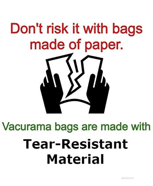 Vacurama Premium Central Vacuum Bags For Beam Electrolux Eureka Kenmore Husky Mastercraft White Westinghouse Nutone Broan Nilfisk & Other Brands Tear-Resistant Non-Woven Cloth Pack of 3