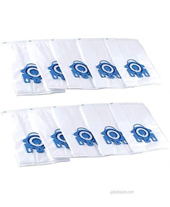 Vacuum Bags Compatible with Miele Compact C1 C2 Complete C1 C2 C3 Fit S400i-S456i S600-S658 S800-S858 & S5000-S5999 Replace 10123210 9917730 7189520 3D Efficiency GN Canister Bag