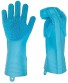 2 Faced Brushes Dishwashing Gloves Silicone Reusable Foaming Heat Resistant Scrubber for Kitchen large 1 Pair