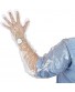 50Pcs Veterinary Insemination Rectal Long Gloves Disposable Plastic Full Arm 35.5inch for Field Dressing