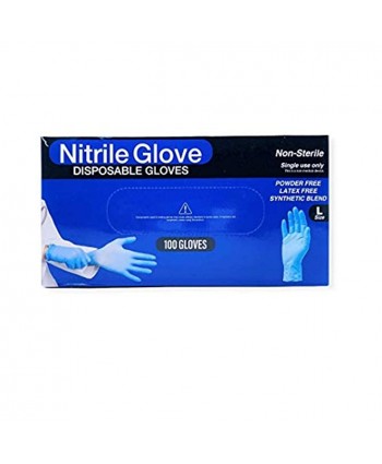 CTB Disposable Nitrile Gloves Size Large Case of 1000 Gloves 10 Boxes of 100 Gloves Latex Free Powder-Free Multi Purpose Dispenser Box CTBNMNGLGCS