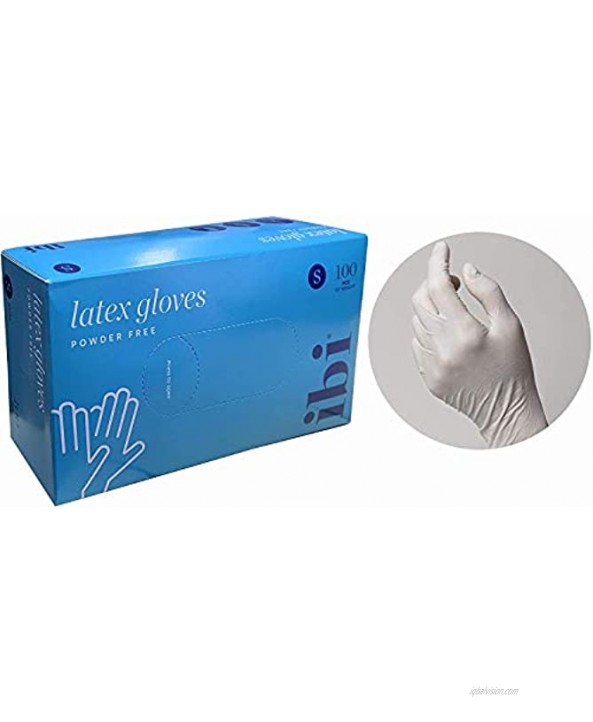 IBI Disposable Latex Gloves Powder Free 100 pcs Medium