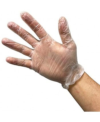 KingSeal Vinyl Disposable Gloves Powder-Free 4 mil Clear