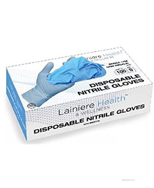 Lainiere Health Disposable Nitrile Gloves 100 CT