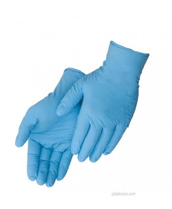 Liberty Glove – Duraskin T2010W Nitrile Industrial Glove Powder Free Disposable 4 mil Thickness Large Blue Box of 100