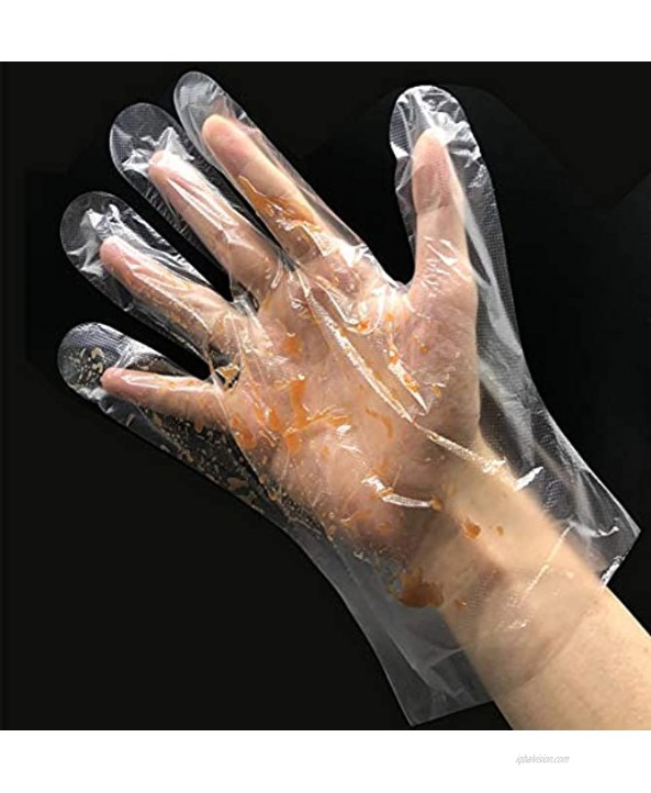 lifeeluck 800 PCS PE Clear Disposable Gloves Plastic Gloves Large Poly Gloves Hair Coloring Food Service Gloves for Cooking Kitchen Cleaning Food Handling Food Prep Gloves Disposable Latex Free Gloves