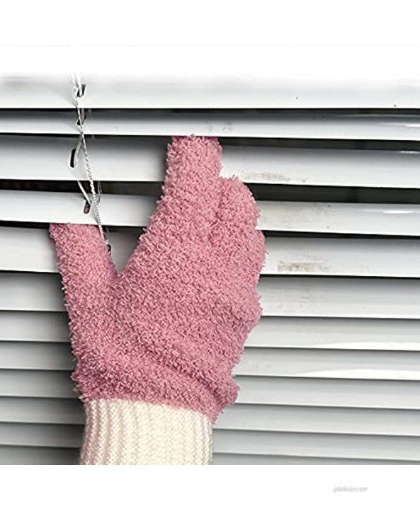 MIG4U Microfiber Dusting Gloves Plant duster glove Lint-Free Blind Dust Clean