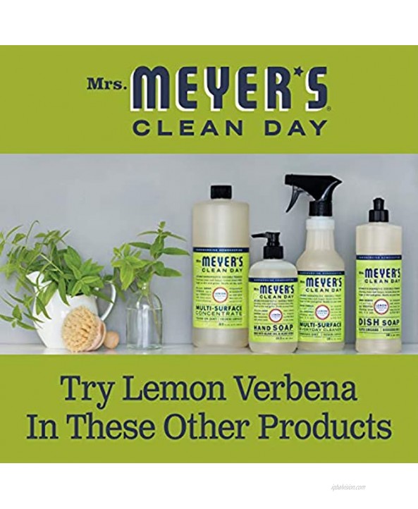Mrs. Meyer's Clean Day Hand Lotion for Dry Hands Non-Greasy Moisturizer Made with Essential Oils Cruelty Free Formula Lemon Verbena Scent 12 oz