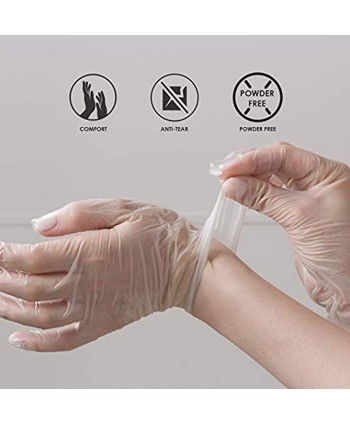 New Disposable Latex Gloves  Powder Free Comfortable 100 Gloves Per Box