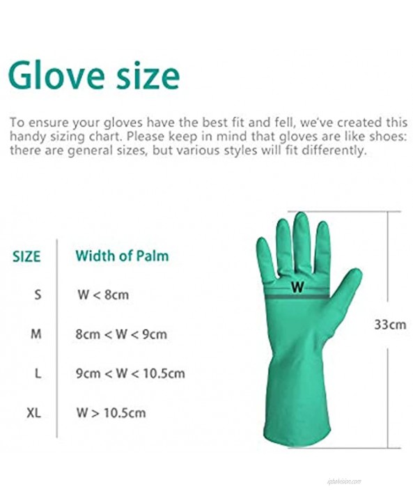 Reusable Kitchen Cleaning Gloves for Dishwashing 2 Pairs