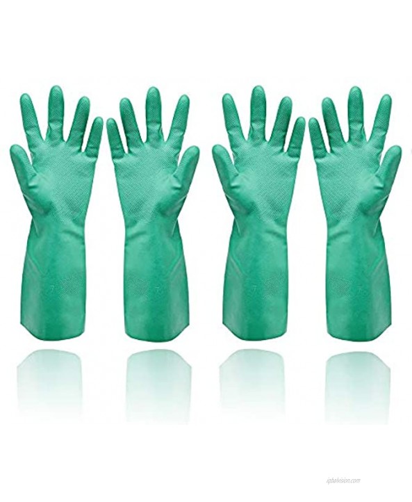 Reusable Kitchen Cleaning Gloves for Dishwashing 2 Pairs