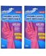 Scrub Buddies Ladies Kitchen Bathroom Dishes Floors All Purpose Cleaning Gloves Pink 2 Pack