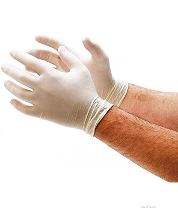 Sunset LAT102PF M SmoothTouch Disposable Latex Gloves Powder Free Medium 100 Gloves