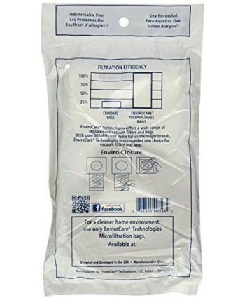 EnviroCare Style PL Replacement Upright Vacuum Bags Designed To Fit Eureka Electrolux 12 Pack