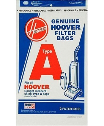 Hoover 4010001A Type A Vacuum Bags 9 Bags