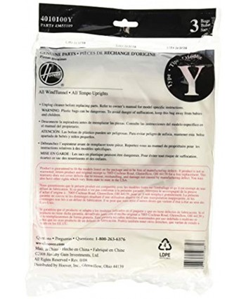 Hoover Type Y Allergen Bag 6-Pack 4010100Y