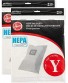 Hoover WindTunnel Y HEPA Pleated Vacuum Filter Bags 4 pack AH10040 902419001