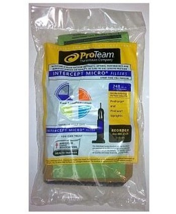 ProTeam Upright Vacuum Bags 103483 Combo Pack 3 Packs 30 bags