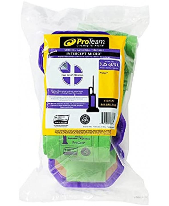 ProTeam Vacuum Filters Green 10 Pack 107314