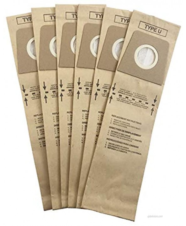 QCQueencleano Vacuum Cleaner Paper Bags 18-Pack compatible with Dirt Devil Royal Type U Vacuum Replacement for 3920047001 3920048001 & 3920750001