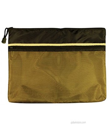 Alvin EBDZ1013 10" X 13" Dual Zippered Pocket Fabric Mesh Bag