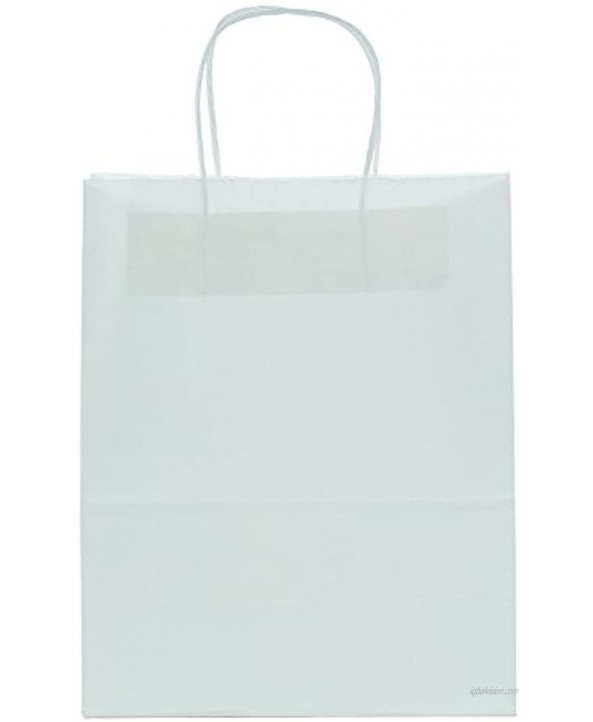 Premier Retail White Shopper Bags 250 Count 10x5x13 inch