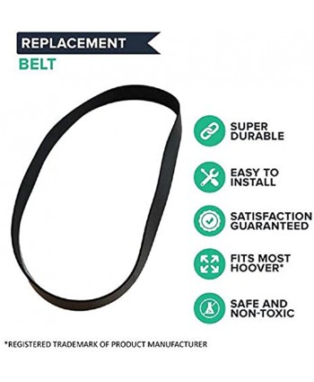 Crucial Vacuum Replacement Belt Parts Compatible with Hoover Skinny Drive Part # 562289001 AH20065 Fits Hoover T-Series Non-Stretch Belt Fits Rewind Upright for Home Office 1 Pack