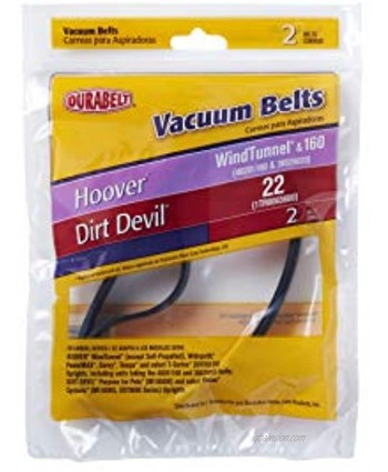DURABELT Hoover Type 160 & Dirt Devil Style 22 Vacuum Belt