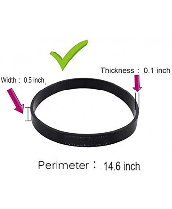 Igidia YMH28950 Replacement Vacuum Cleaner Belts for Hoover3 pcs