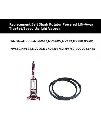 MFLAMO Replacement Belt for Shark NV752 Vacuum Cleaner,Compatible with Models NV751,NV752,NV681,NV682 Series（2 Belt