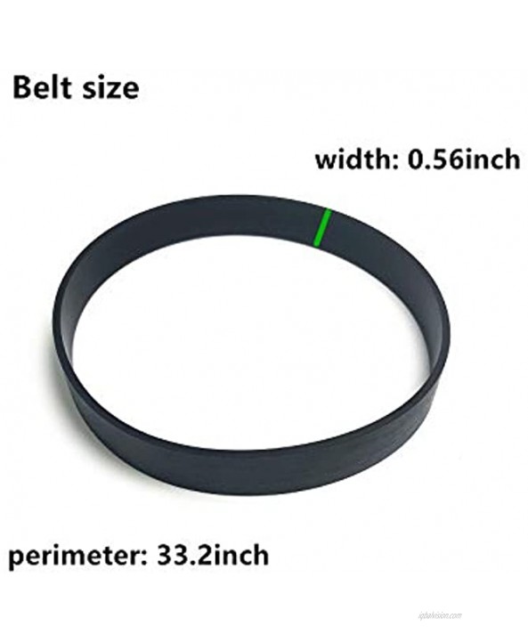 Vacuum Belts Replacement for Eureka PowerSpeed Bagless Upright Cleaner Part # E0205 Compatible Fits Models: NEU180，NEU182，NEU186，NEU188，NEU190,（2-Pack）