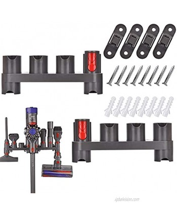 MULTIM Vacuum Docking Station Accessory Holder Attachments Organizer Compatible with Dyson V11 V10 V7 V8 Punch-Free Accessory Bracket 10 Locations 2 PACK
