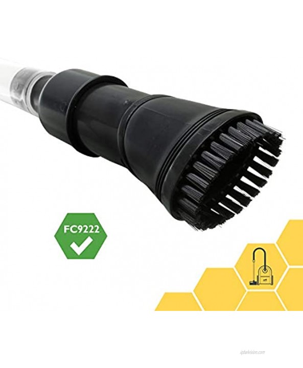 Paxanpax PFC939 14 Compatible Vacuum Extension Hose Tool Kit and Adapter for Philips FC9222 Black