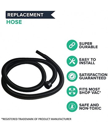 Think Crucial Replacement Vacuum Hose Compatible with Shop-Vac 10 Foot Hose Stretches to Hose Opening 1: Outer 1.21 in Inside 1.05 in Hose Opening 2: Outer 2.26 in Inside: 2.10 in 1 PACK