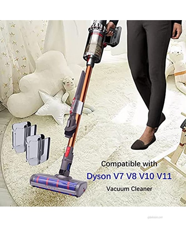 Accessory Holder Attachment Clip Compatible with Dyson V11 V10 V8 V7 Cordless Stick Vacuum Cleaner Pack of 2