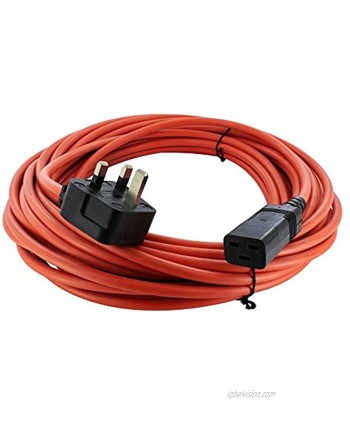 Europart Universal Cable and 13 A Plug Assembly with 16 A Connector 3-Core x 1.5 mm 15 m Orange