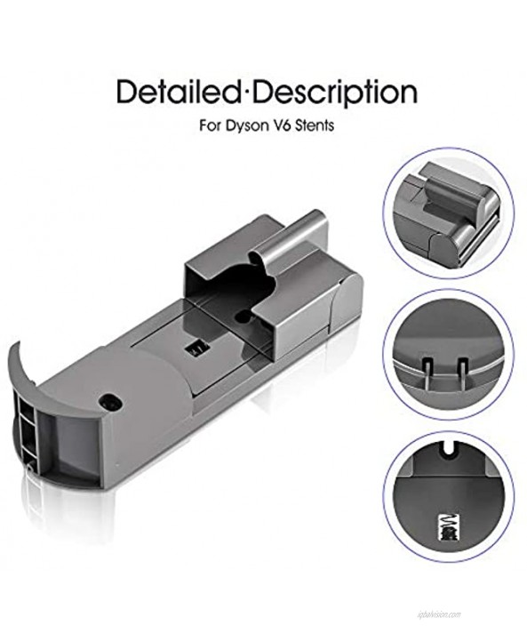 Jialitt Replacement Docking Station Compatible with Dyson V6 DC58 DC61 DC62 DC72 DC74 Series Handheld for Thicker 4500mAh Capacity Battery Replacement Replenishment Vacuum Cleaner Accessories
