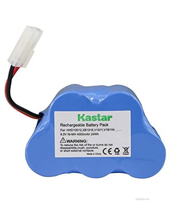 Kastar V1911 Battery 1 Pack Ni-MH 6V 4000mAh Replacement for XB1916 HHD10012 Euro-Pro Shark V1911 V1911N V1911-FS V1911FS TG-V1911-FS 2 Speed Cordless Vacuum Sweeper