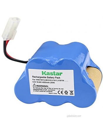 Kastar V1911 Battery 1 Pack Ni-MH 6V 4000mAh Replacement for XB1916 HHD10012 Euro-Pro Shark V1911 V1911N V1911-FS V1911FS TG-V1911-FS 2 Speed Cordless Vacuum Sweeper
