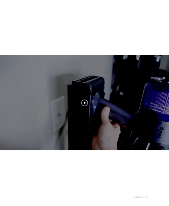 XIGOO Storage-Stand-Docking-Station-Holder Compatible with Dyson V15 Detect V11 V10 V8 V7 V6 Cordless Vacuum Cleaners & Accessories Stable Metal Organizer Rack Brushed Black