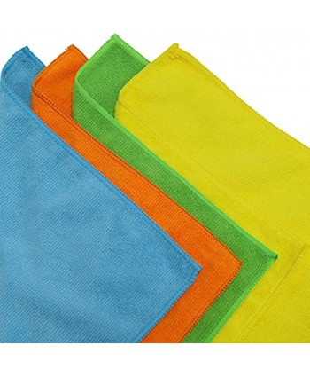 20 Pack SimpleHouseware Microfiber Cleaning Cloth 4 Colors
