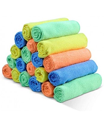 24 Pack Reusable Microfiber Cleaning Cloth for Kitchen Car Cleaning Soft Cleaning Rags Kitchen Wipes Without Chemicals