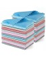 24 Pieces Fish Scale Microfiber Polishing Cleaning Cloth Reusable Microfiber Lint Free Scrubbing Cloth Multi-Purpose Towels for Glass No Watermark Dishes Mirrors Windows 6 Colors 9.8” x 9.8”