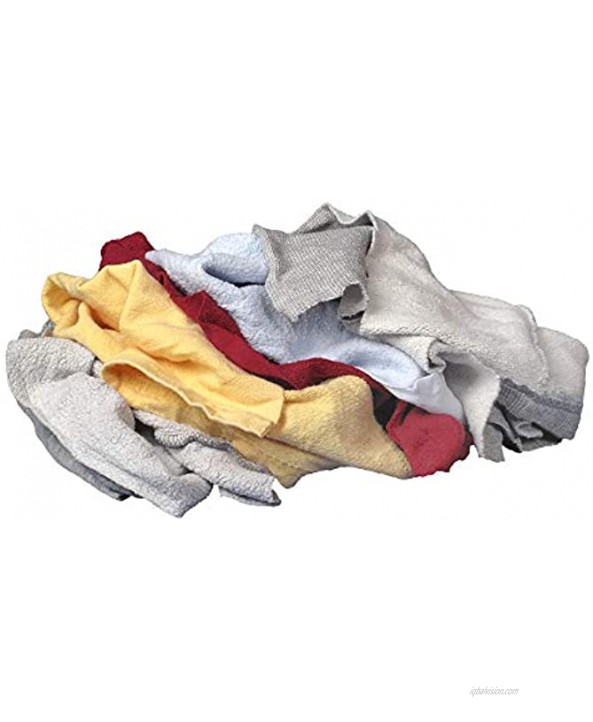 Buffalo Industries 10064PB Multicolored Recycled Sweatshirt Cloth Rags 25 lb. bag