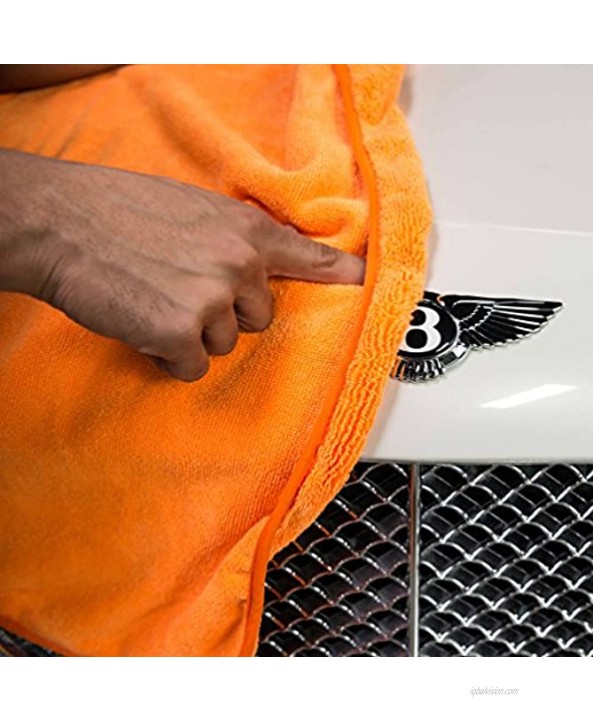 Chemical Guys MIC 881 Fatty Super Dryer Microfiber Towel for Auto Home Kids Pets & More Orange 25 in. x 34 in.