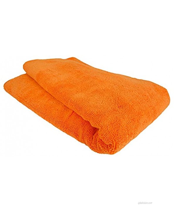 Chemical Guys MIC 881 Fatty Super Dryer Microfiber Towel for Auto Home Kids Pets & More Orange 25 in. x 34 in.