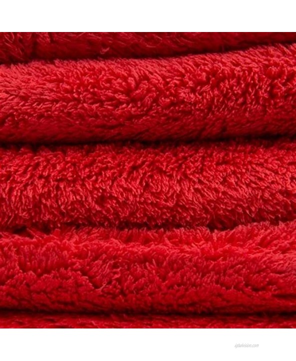Chemical Guys MIC35103 Happy Ending Edgeless Microfiber Towel Red 16 in. x 16 in. Pack of 3